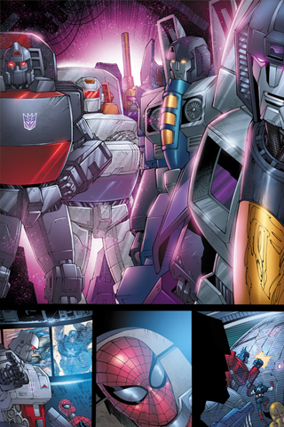 Transformers x Spiderman iPhone Wallpaper