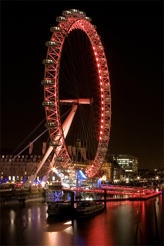 The London Eye Ferris Wheel iPhone Wallpaper