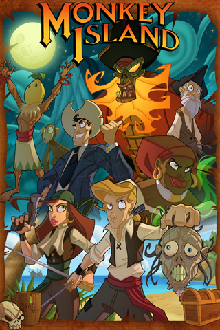 Monkey Island Characters iPhone Wallpaper