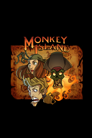 Monkey Island Logo iPhone Wallpaper