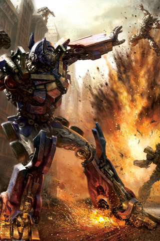 Transformers Battle iPhone Wallpaper
