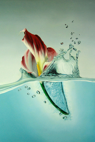 Water Flower iPhone Wallpaper