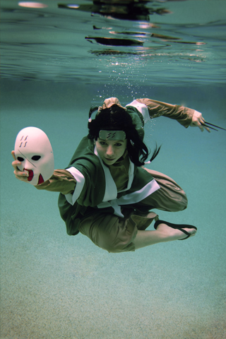 Underwater Ninja iPhone Wallpaper