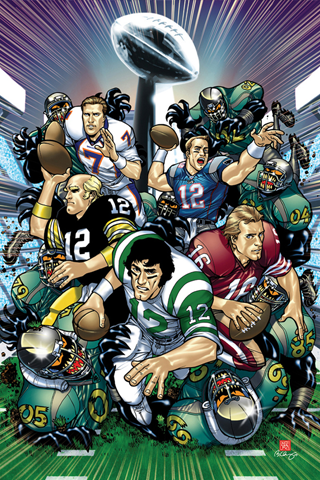 NFL Superstars iPhone Wallpaper