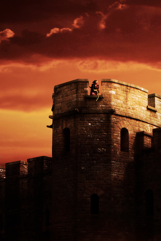 Castle Walls iPhone Wallpaper