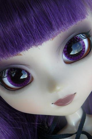 purple doll eyes