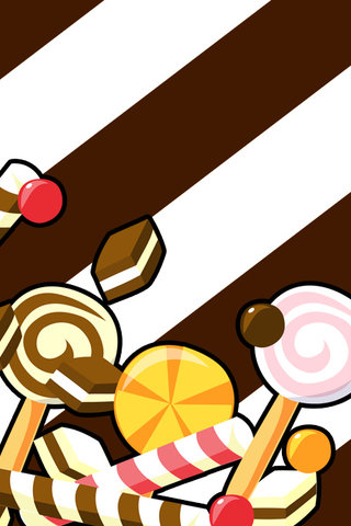 Vector Sweets iPhone Wallpaper