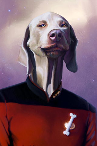 Star Trek Dog iPhone Wallpaper