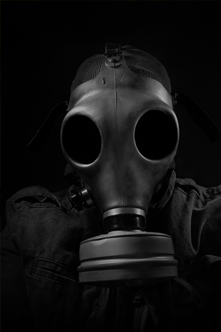 Gas Mask iPhone Wallpaper